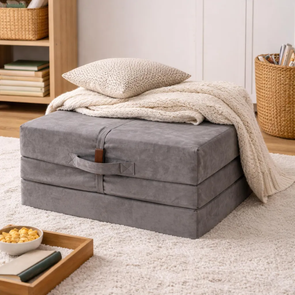 Matelas de camping pliable 195x80cm - Mousse haute densité confortable