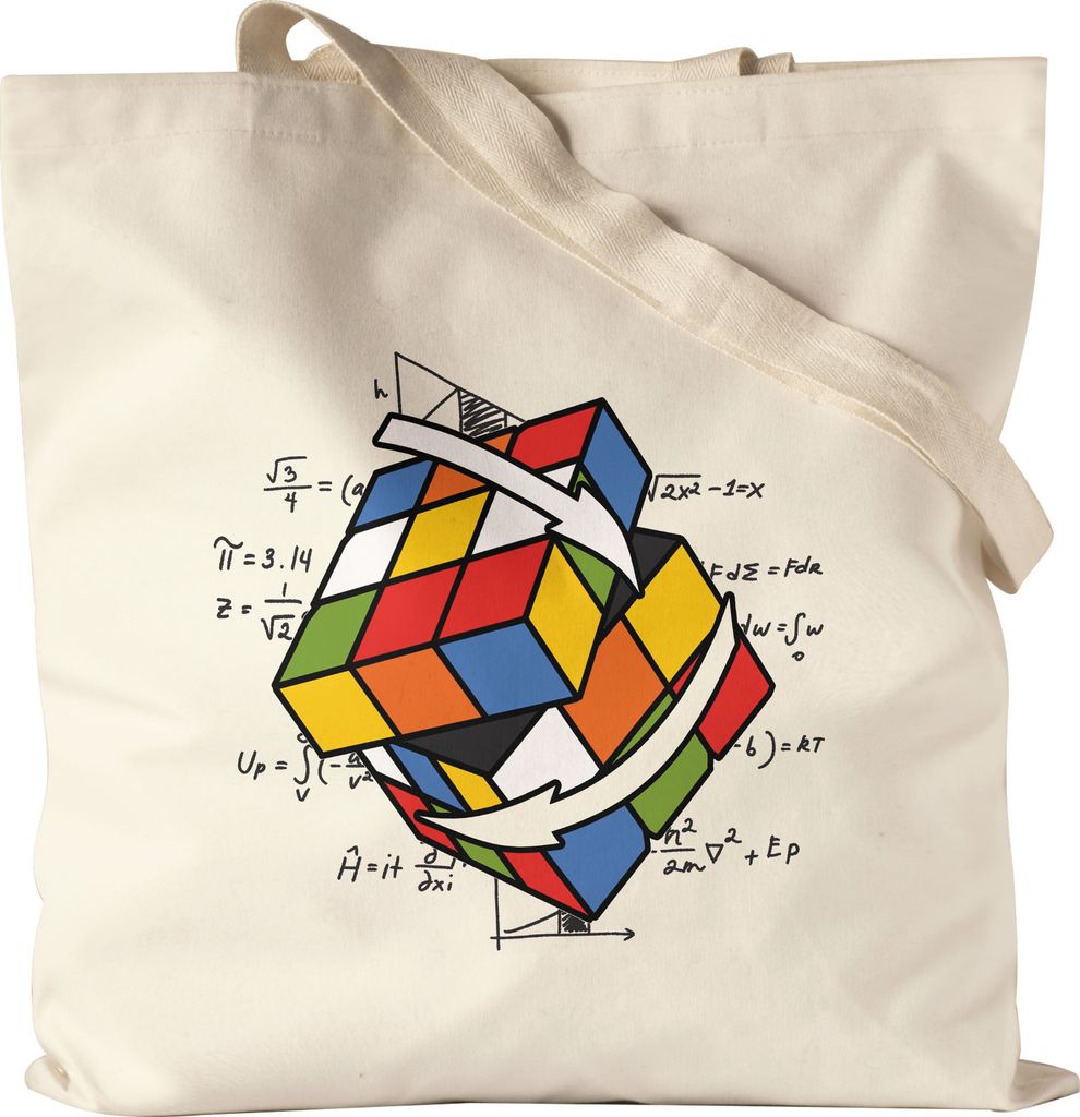 Zauberwürfel Beutel Rubik Cube Magic Würfel Retro Rubi Vintage Nerd Jutebeutel Stoffbeutel Canvas