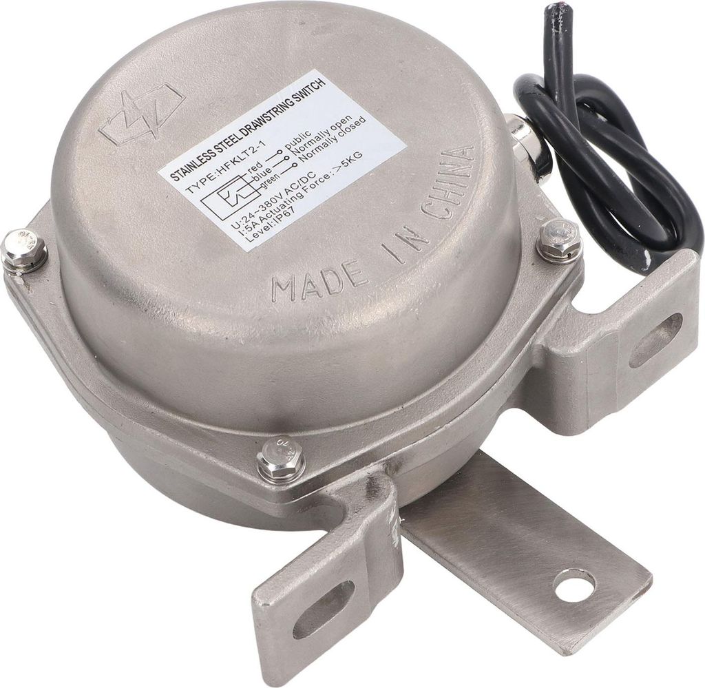 Bidirektionaler Seilschalter 2-Wege fš¹r Bandf?rderer mit Not-Aus-Funktion HFKLT2 1 24šC380 V