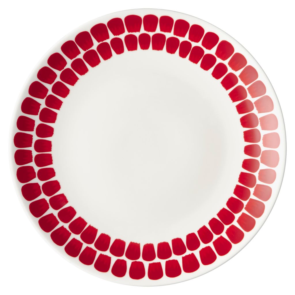 Arabia Tuokio plate 26cm red 1055227