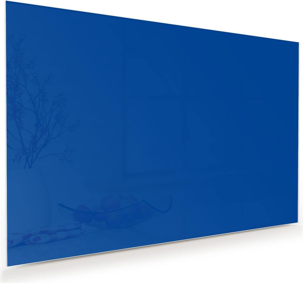 Glasbild 120x80cm in XXL für Wohnzimmer, Schlafzimmer Motiv Dunkelblauer Hintergrund I