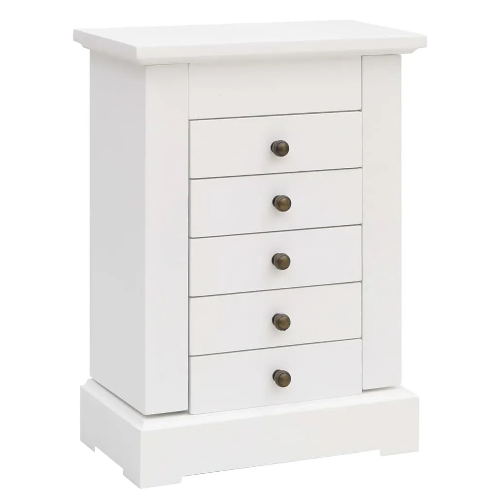 Rangement bijoux avec miroir pour coiffeuse, organiseur MDF 25 x 34 cm