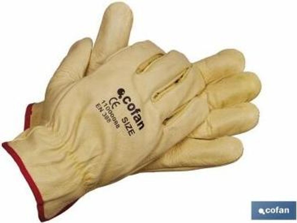 Handschuh Aus Wasserabweisendem Rindnarbenleder Grösse 9