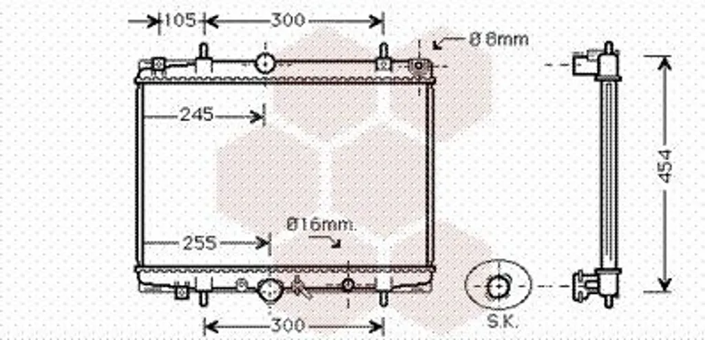 Radiateur VAN WEZEL 40002200 : Finissez-en avec la surchauffe Peugeot