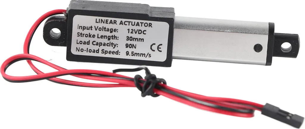 Micro Vérin Électrique 12V DC 90N avec Course de 30mm Étanche