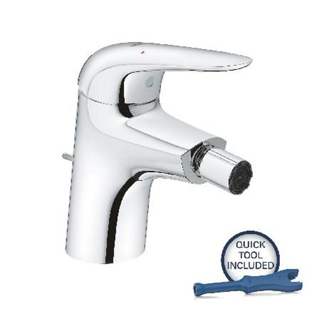 Grohe Wave - Bidetarmatur mit Ablaufgarnitur, Chrom 32288001