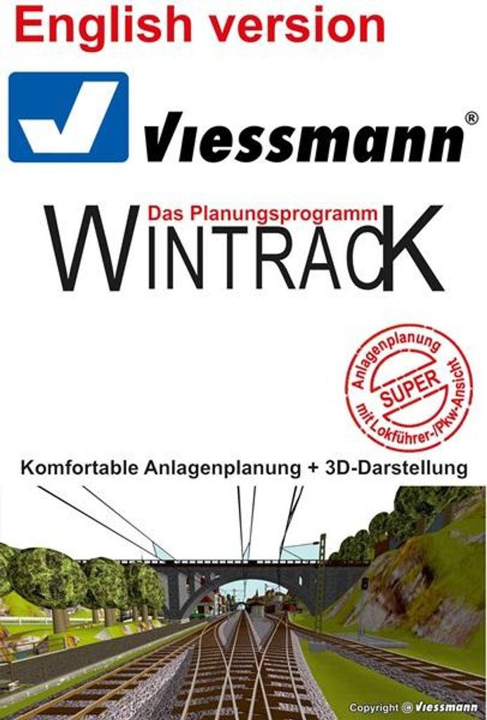 Viessmann 10061 - WINTRACK 17.0 Vollversion mit 3D - EN - Neu
