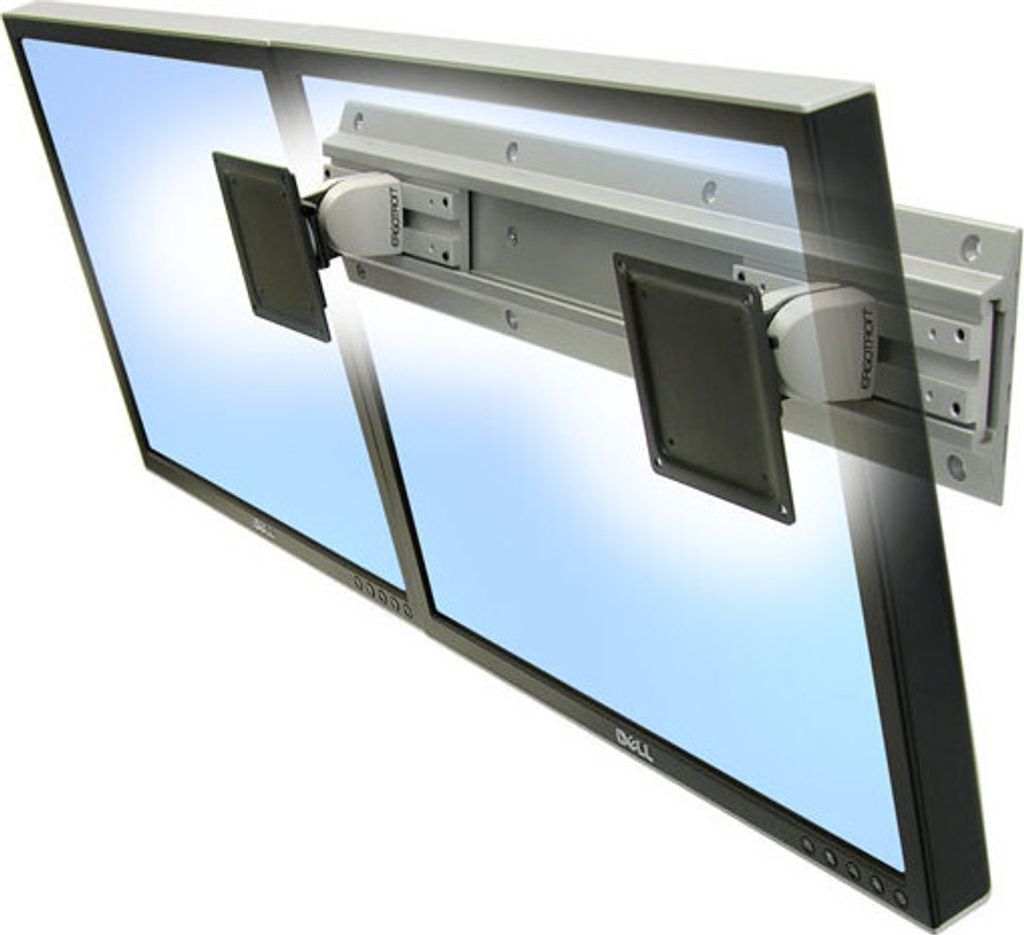 Ergotron Neo-Flex Dual Monitor Wall Mount 61 cm (24") Wand Silber