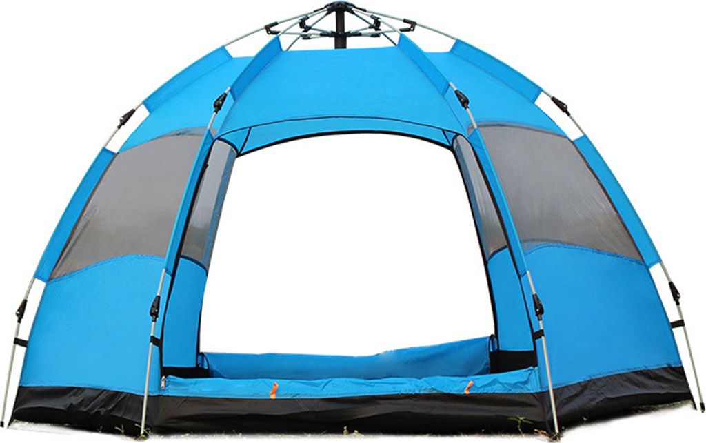 Campingzelt, automatisches, doppellagiges, schnell zu oeffnendes Zelt, atmungsaktiv und regendicht, fuer Outdoor-Camping, Wandern, Rucksackreisen, ...