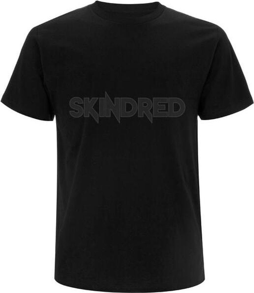 Skinred T-Shirt Herren Black On Black Logo schwarz L