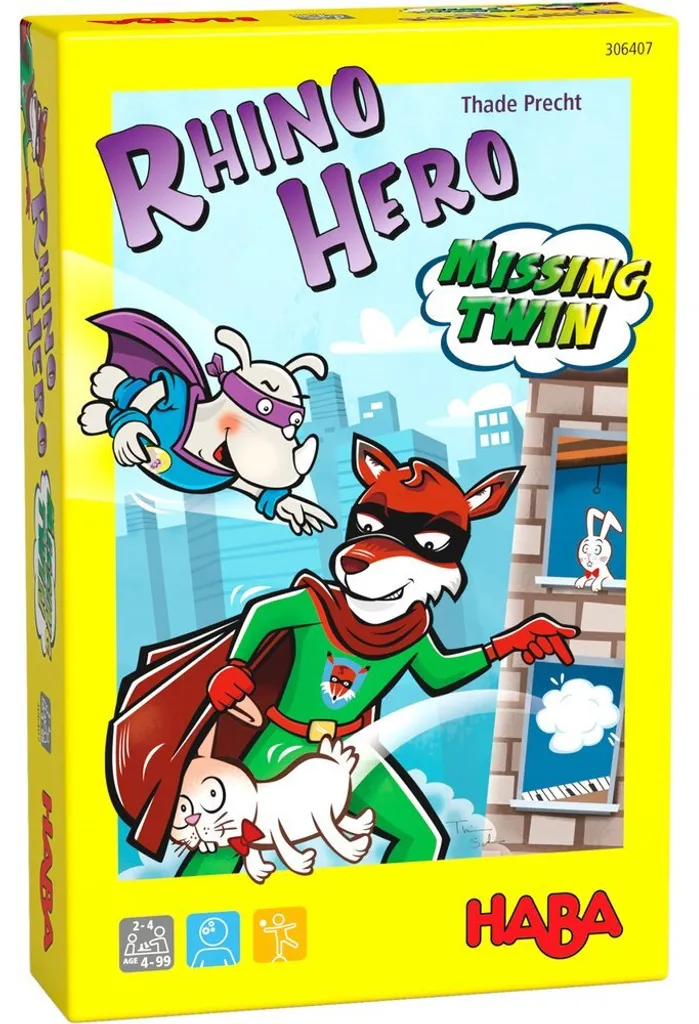 Jeu de Voyage Rhino Hero Missing Twin Haba Idéal pour Occuper les Enfants
