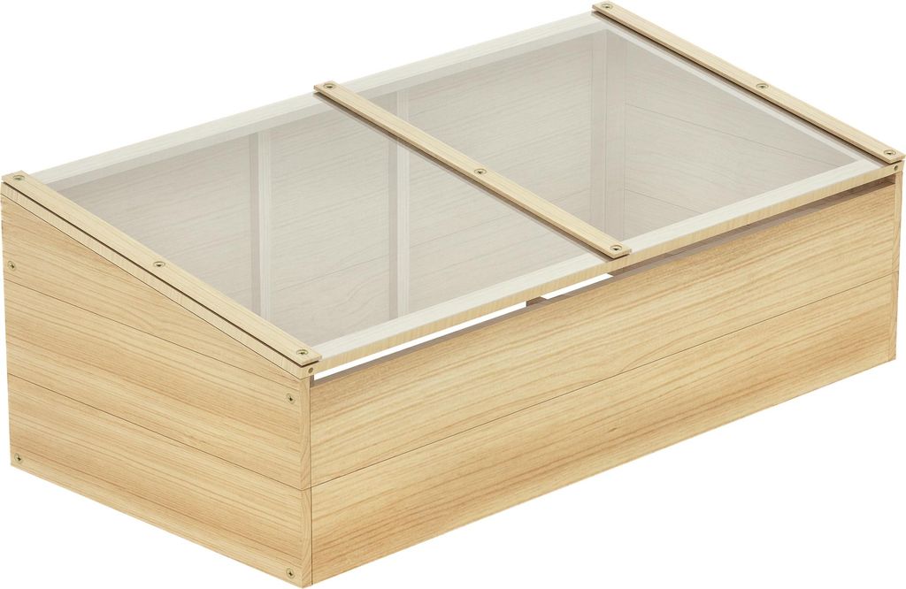 Drewniana szklarnia Outsunny Greenhouse, system do uprawy Zdjęcie produktu 