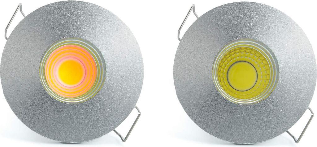 COB LED Einbauleuchte Spot 3 Watt inkl. Trafo silber Kaltweiß