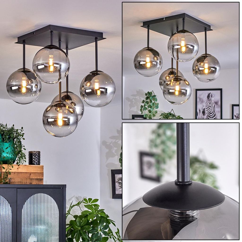 Isorella Deckenlampe aus Metall/Glas in Produktbild 
