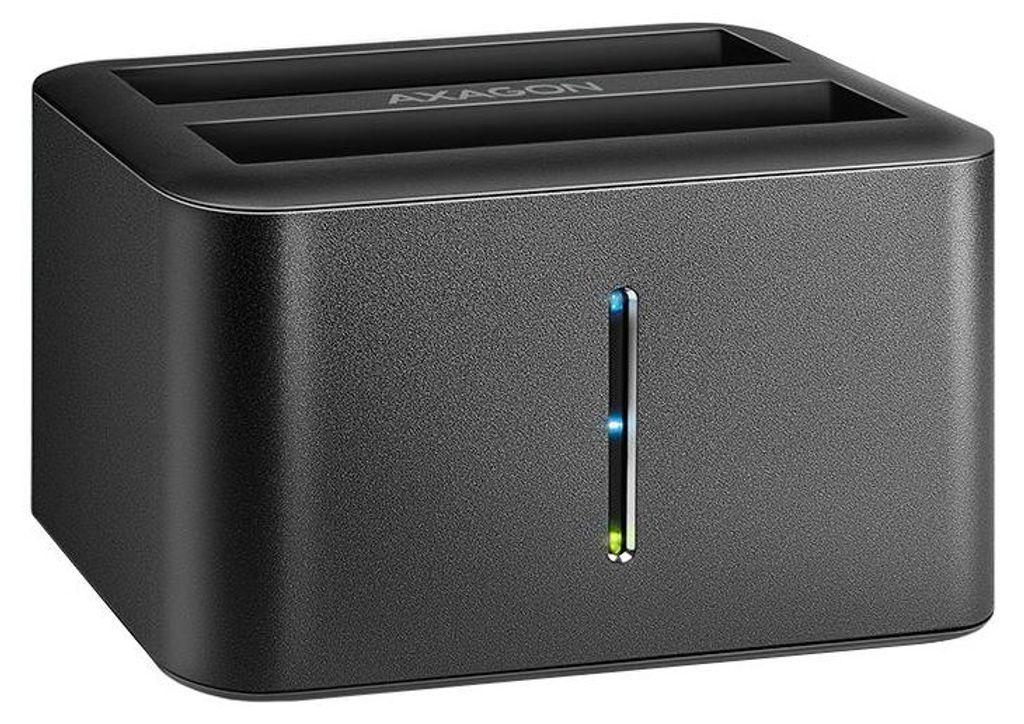 Axagon ADSA-D25 SuperSpeed USB DUAL 2.5" SSD/HDD MINI dock, Produktbild 