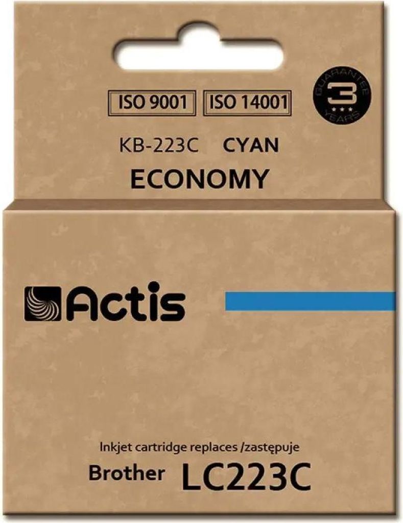 Actis KB-223C Tonerkartusche (Ersatz für Brother LC223C; Standard; 10ml; cyan)