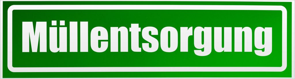 Kiwistar Müllentsorgung invertiert Magnetschild Schild magnetisch - 60cm Grün - reflektierend - Magnetfolie für Auto PKW Kfz