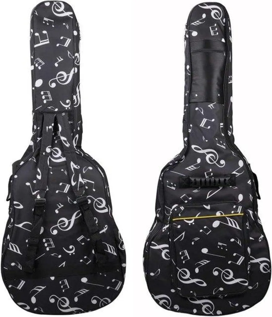 Housse de guitare acoustique 40 pouces en nylon Oxford imperméable noir