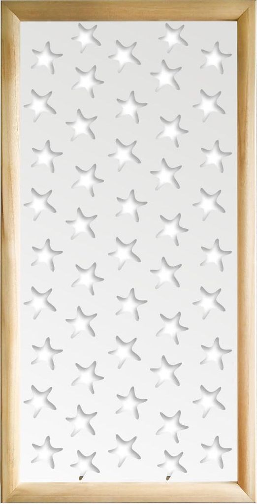 STARFISH - Moduli Decorativi in holz e PVC 73x148 cm weiß