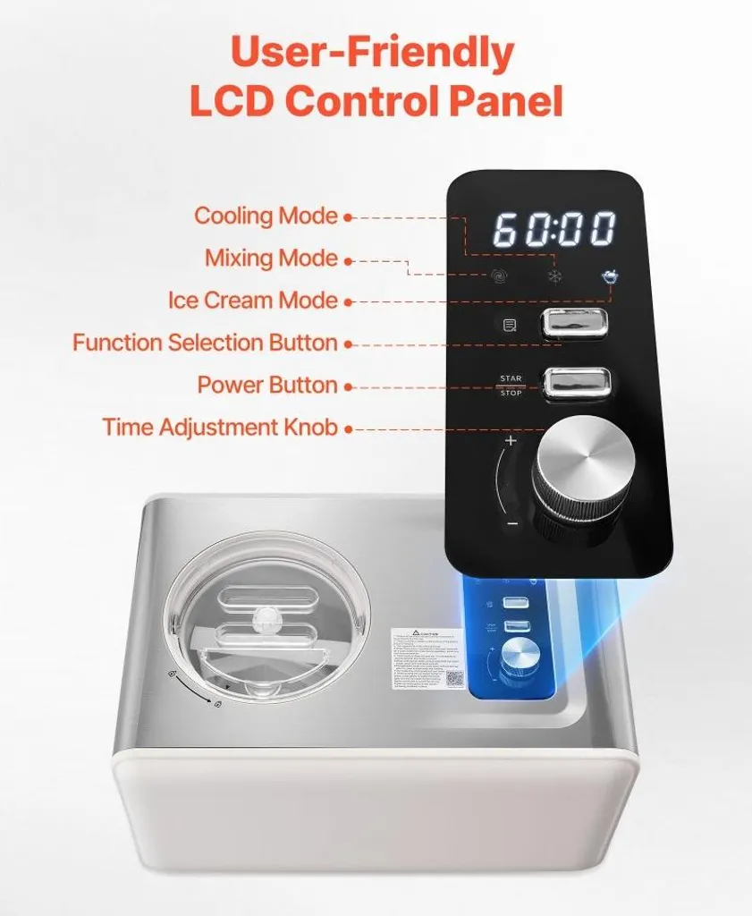 Machine à glace 2L sans pré-congélation avec écran LCD et froid rapide - 4