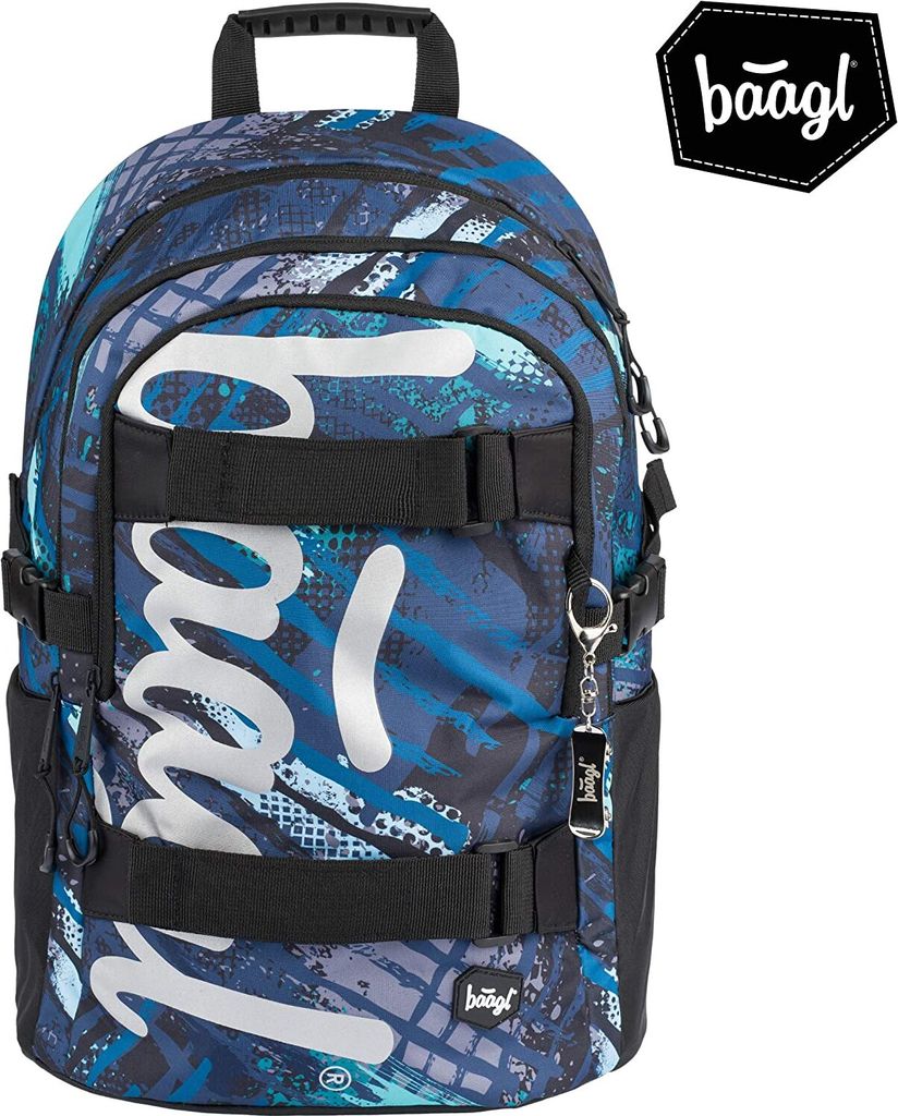 Baagl Schulrucksack für Jungen Teenager - Skateboard Produktbild 9
