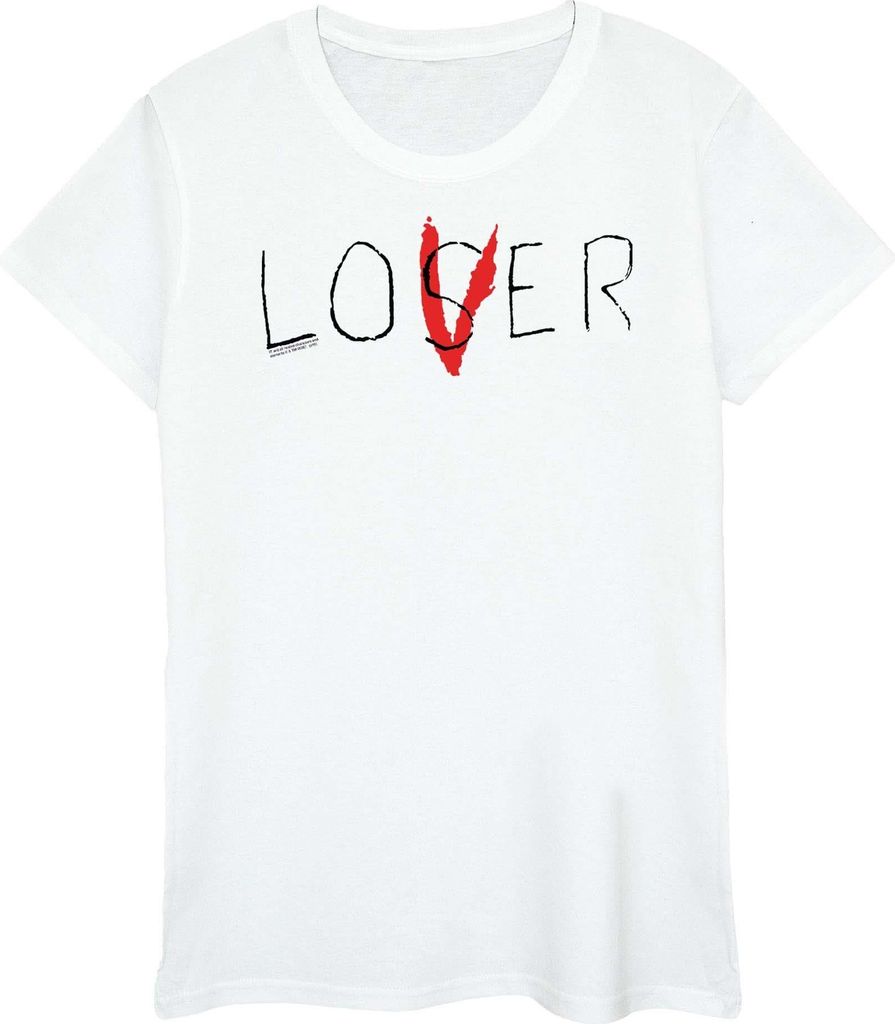 It - "Loser Lover" T-Shirt für Damen BI2187 (XL) (Weiß) Produktbild 