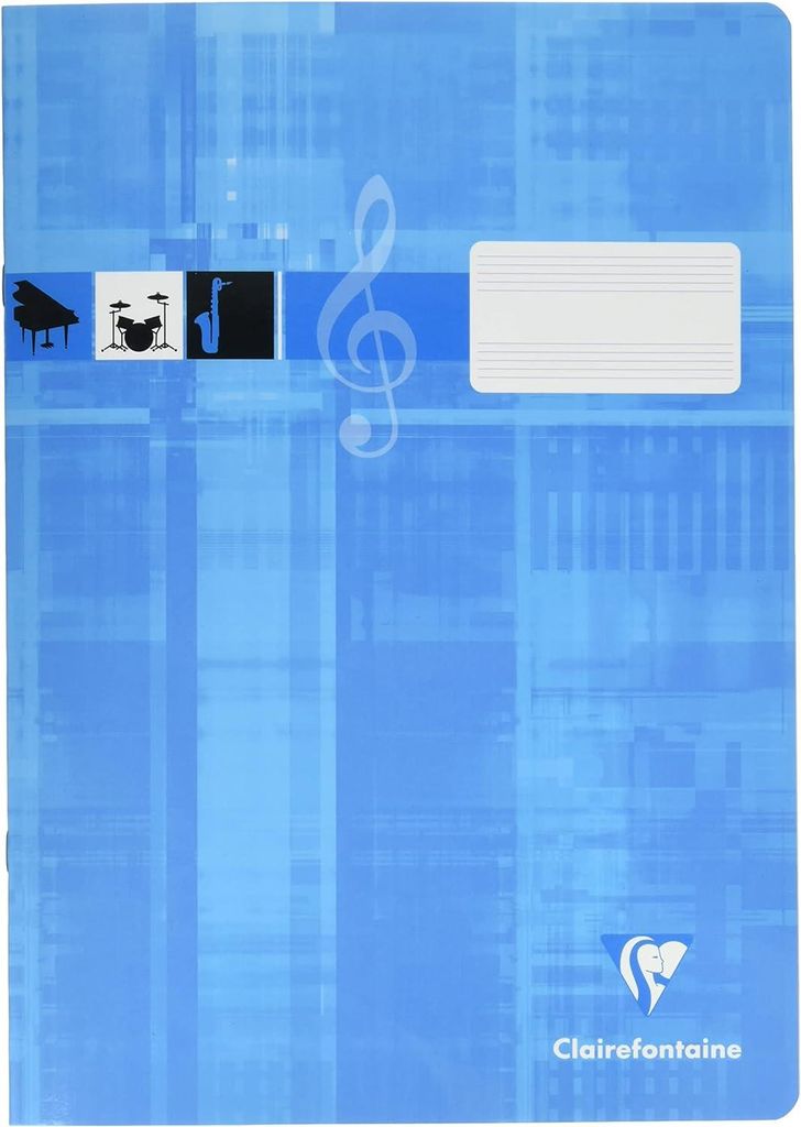 Clairefontaine 31014C Notenheft ideal für Musikunterricht, Produktbild 