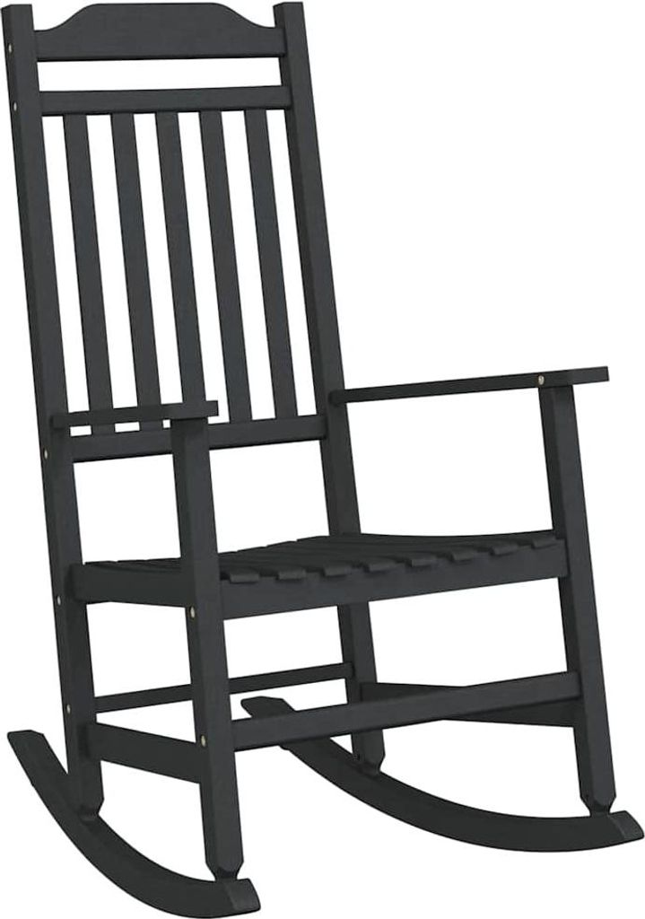 vidaXL Hojdacie kreslo čierne 65 x 84 x 114 cm polyetylén Obrázok produktu 