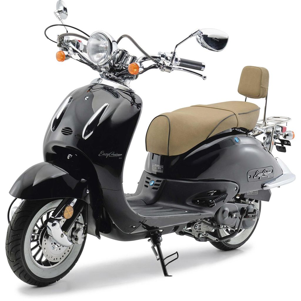 Motorroller 50 ccm Burnout EasyCruiser Eco Schwarz Metallic Produktbild 