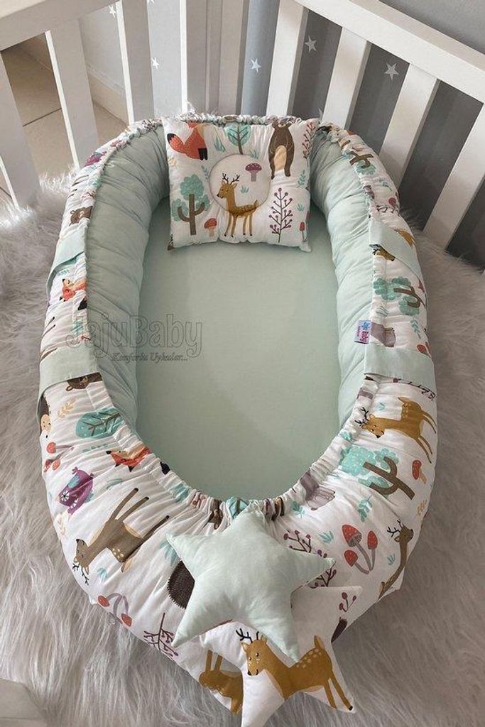 Jaju Baby Babynest mit Kopfkissen