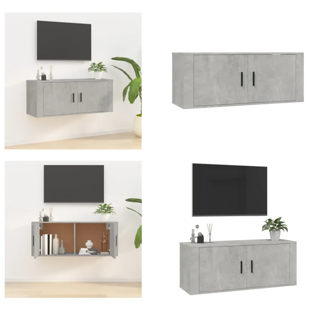 Analisi Tecnica: Mobile TV vidaXL a Parete Grigio Cemento 100cm