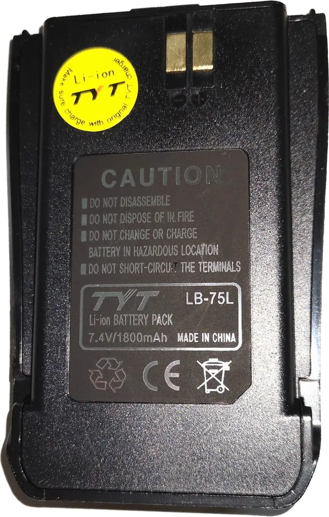 Batterie pour Radio TYT TC-5000 Idéale pour Chantiers et Sécurité