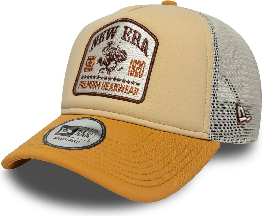 NEW ERA New Era Patch Western A-Frame Trucker Cap - Beige Beige