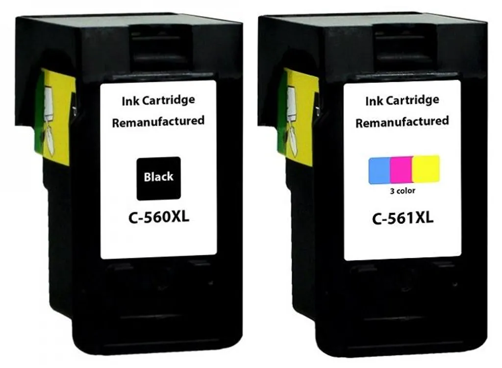 Pack de cartouches d'encre XL compatibles Canon PG-560 et CL-561 Pixma
