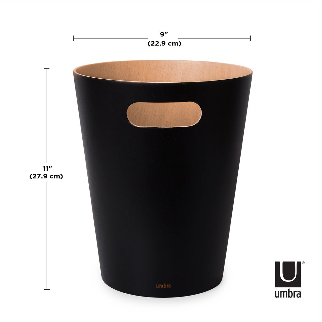 Umbra WOODROW CAN 7,5L BLK/NAT Obrázok produktu 