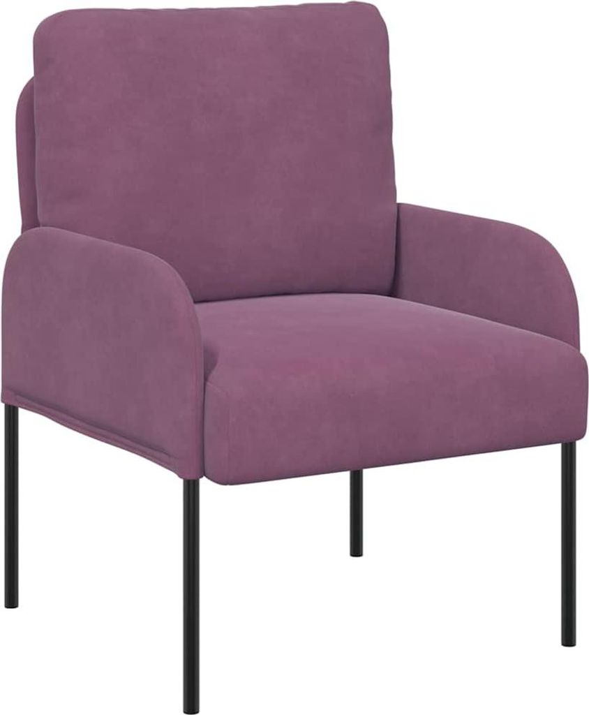 vidaXL Sofas mit Kissen 55cm Lila Sperrholz Produktbild 