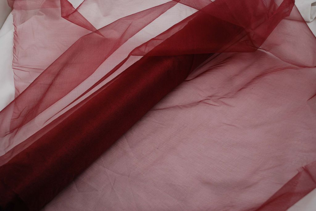 Organza 140 cm x 10 m bourdeaux - Dekostoff Produktbild 