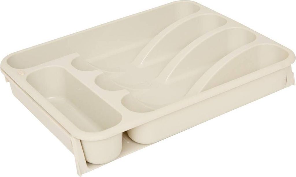 Besteckkasten poly stretch 6 fächer beige - 5 five simply smart