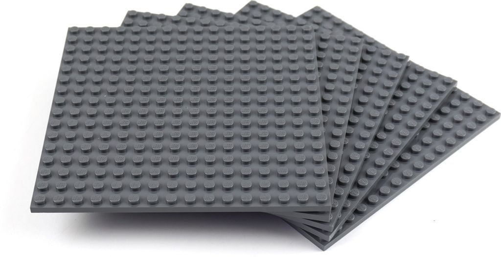 LEGO® 16x16 Platten Bauplatten Dunkelgrau Beidseitig Produktbild 