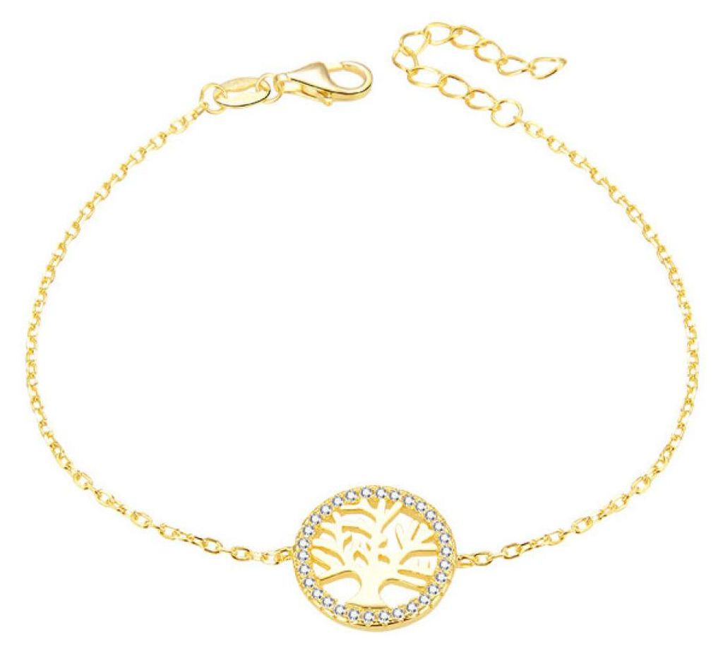Gold-plated silver bracelet with tree of life AGB485 / 20-GOLD