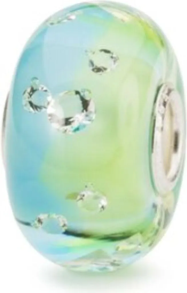 Trollbeads TGLBE-00210 Diamante dell'Emozione - Bead in Vetro e Zirconi
