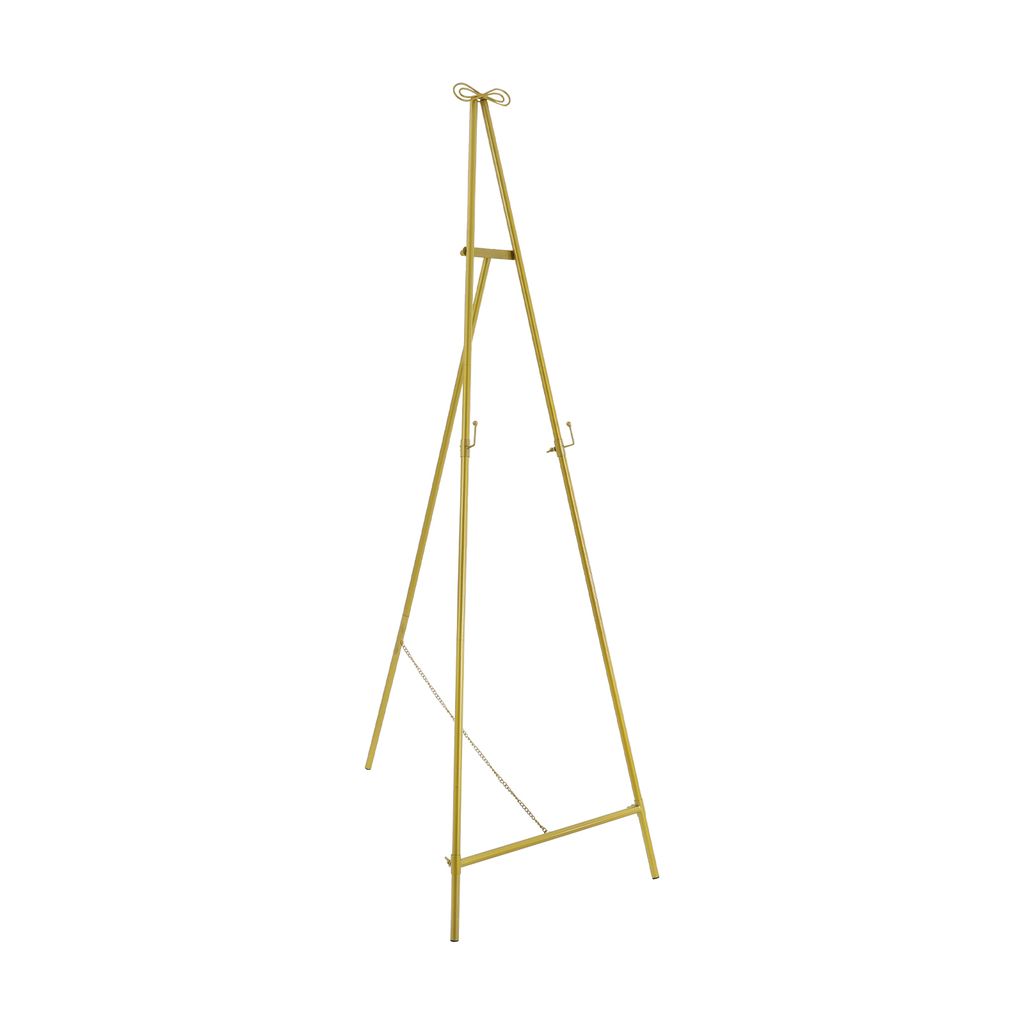 Staffeleiständer Bodenstaffelei Ausstellungsständer Dreieckig für Hochzeit 60cm Gold max 5kg