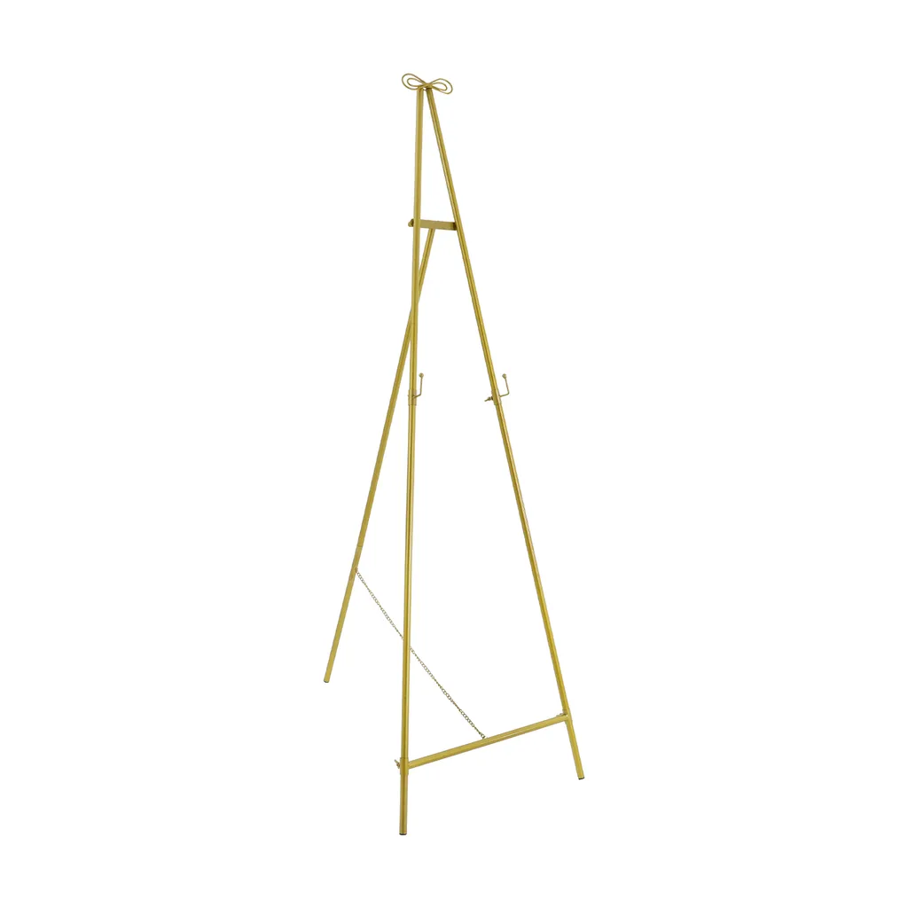 Chevalet de sol doré 60 cm présentoir mariage robuste jusqu'à 5 kg