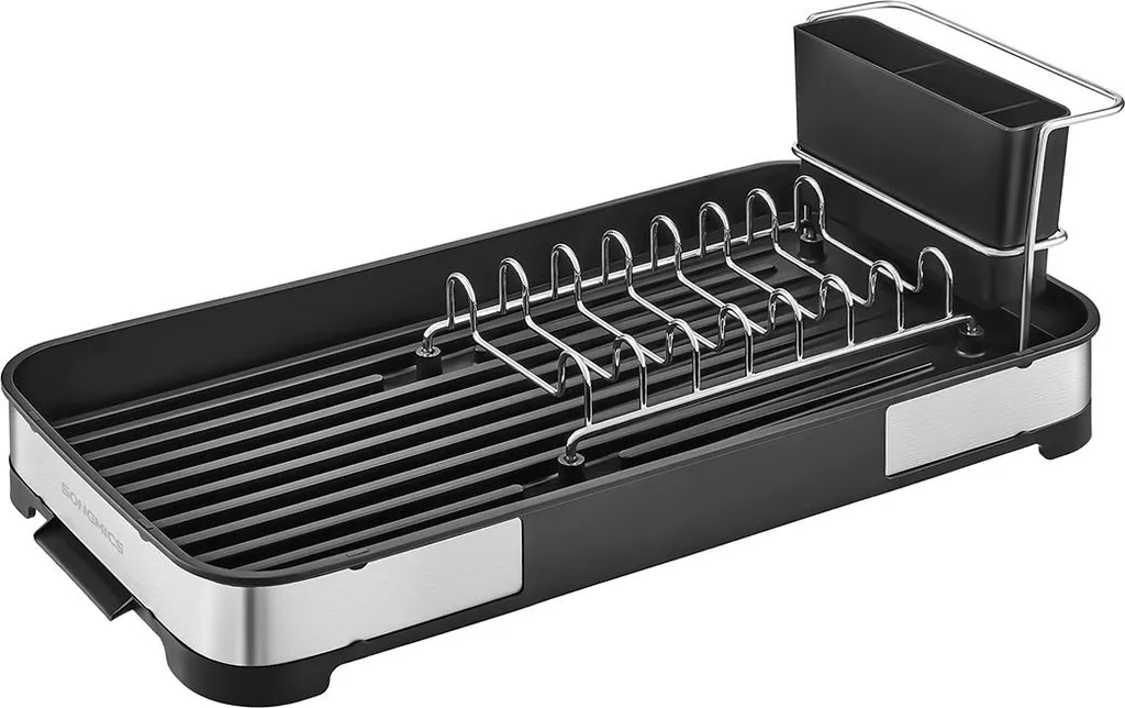 Égouttoir à vaisselle bicolore en inox pour une cuisine bien rangée