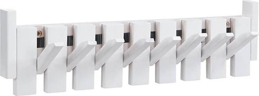 HOME DELUXE Garderobenleiste PORTE - 56 x 3,5 x 15 cm, Weiß Produktbild 