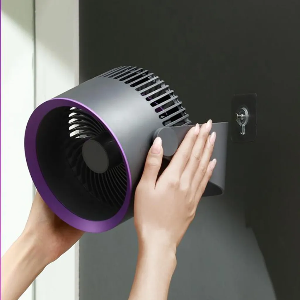 Ventilateur circulateur d'air multidirectionnel violet pour la maison - 5