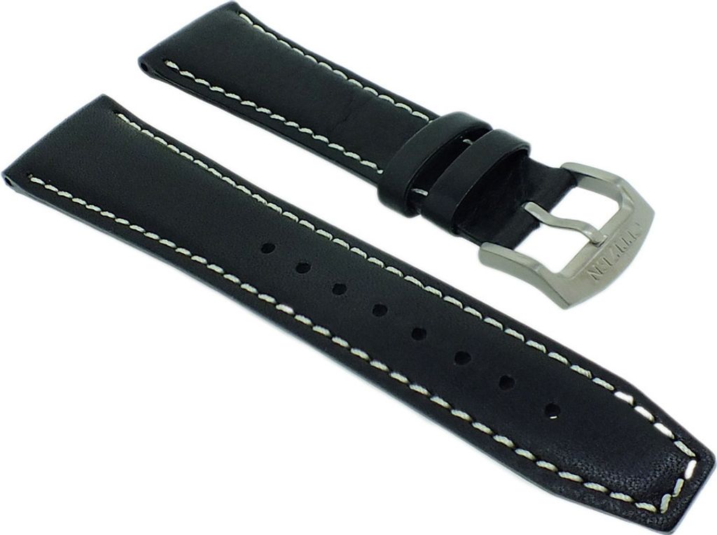 Citizen Eco Drive Uhrenarmband 22mm Leder schwarz BM7470 CA4440