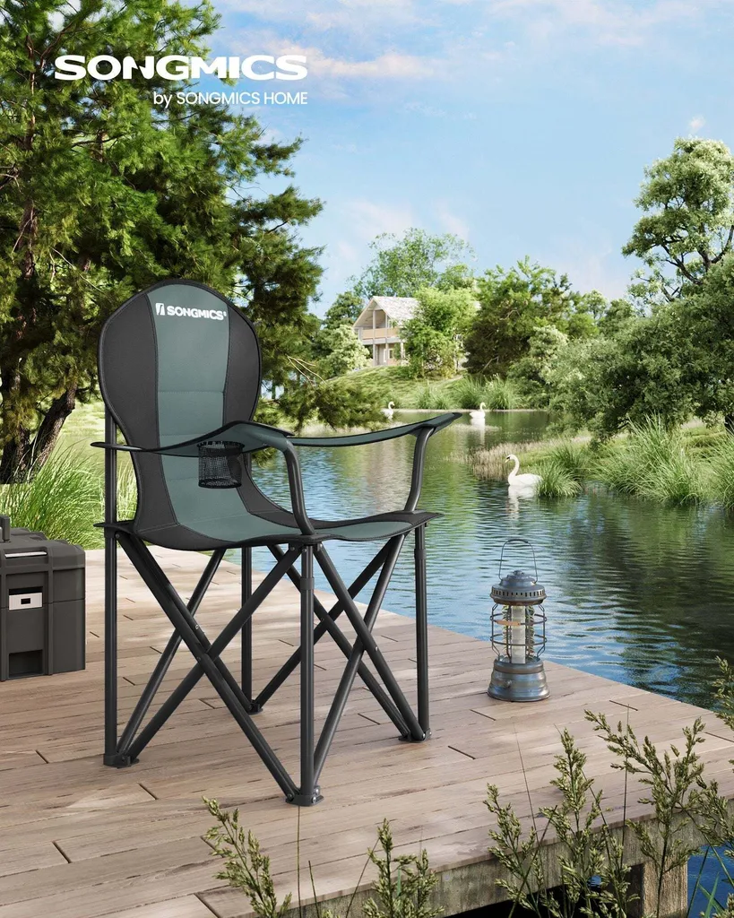Siège pliable de camping Rootz portable et léger pour vos loisirs - 2