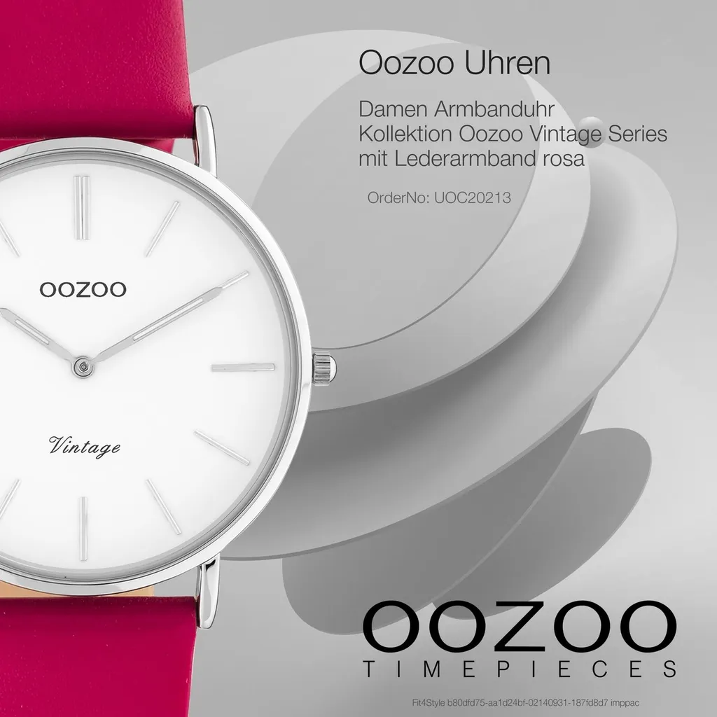 Regalo Donna Ideale: Orologio Oozoo Vintage Rosa C20213 Originale - 4