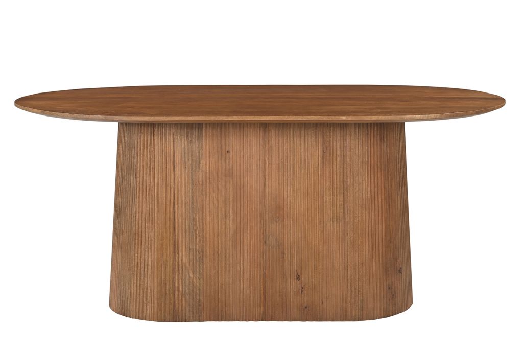 SIT Möbel Tisch 180x100 cm | ovale Tischplatte | Mango massiv natur | B 180 x T 100 x H 76 cm | 14836-01 | Serie AMBRA
